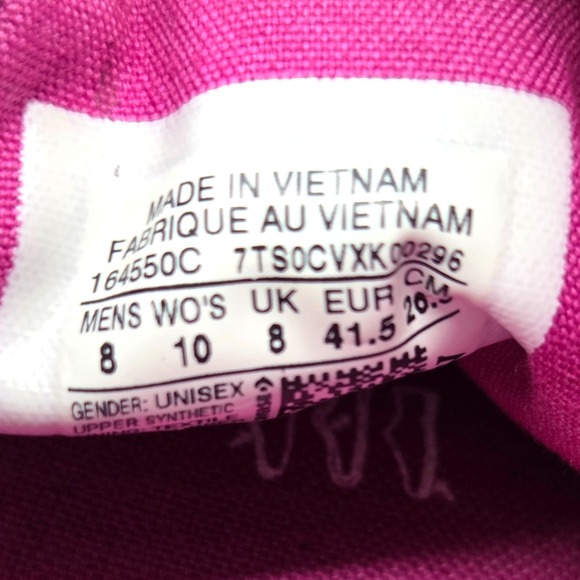 Converse Chuck Taylor All Star Low Fuchsia Glitter Size 8 In Men/ Size 10 Women - Picture 7 of 7